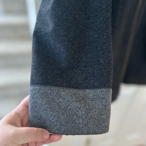 C&A Canda Charcoal Grey Virgin Wool Zipper Jacket (46) - Picture 6 of 8